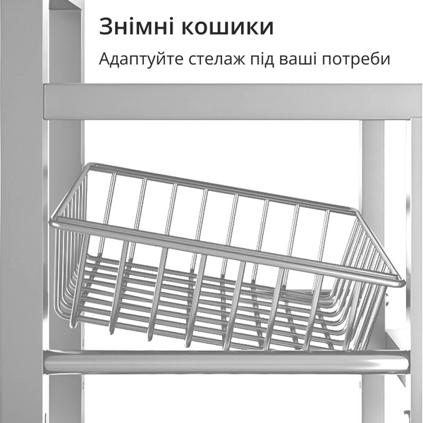 Стеллаж металлический с ящиками, стеллаж для гаража, 4 яруса BIGZD4 фото