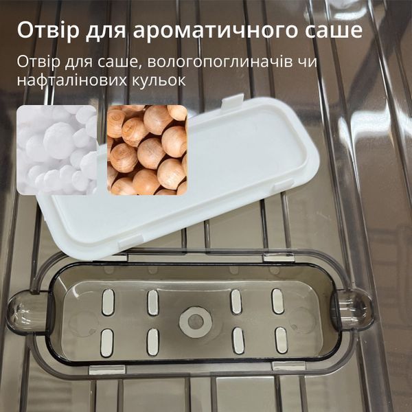 Органайзер для хранения одежды, вещей, органайзер для постельного белья в шкаф A912612-XL-lid фото