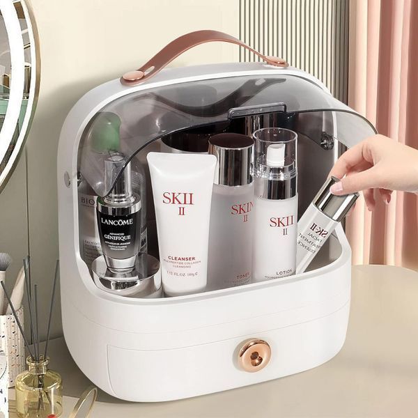 Настольный органайзер для косметики, украшений Elegance Kit, бьюти бокс переносной, набор из 5 контейнеров TF-13 фото